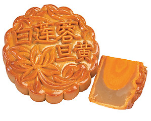 Single Yolk White Lotus Mooncake